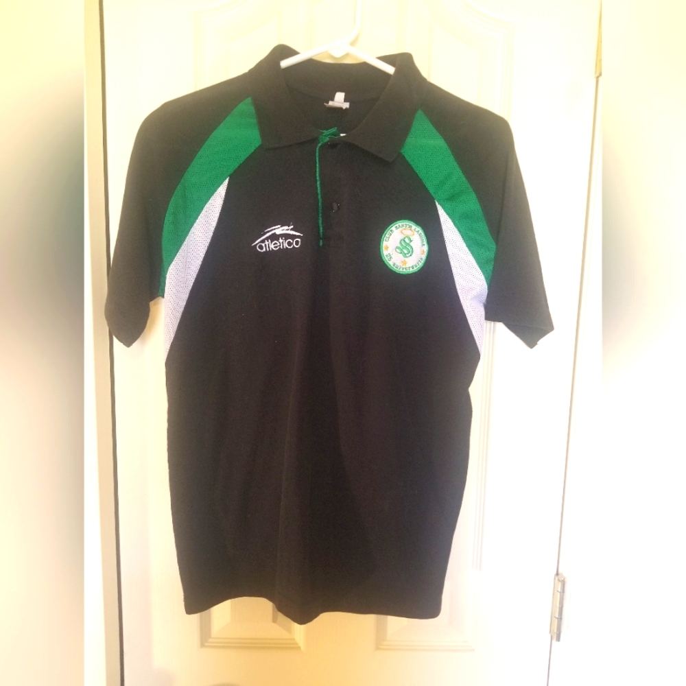 Black and Green Men's Polo Shirt
